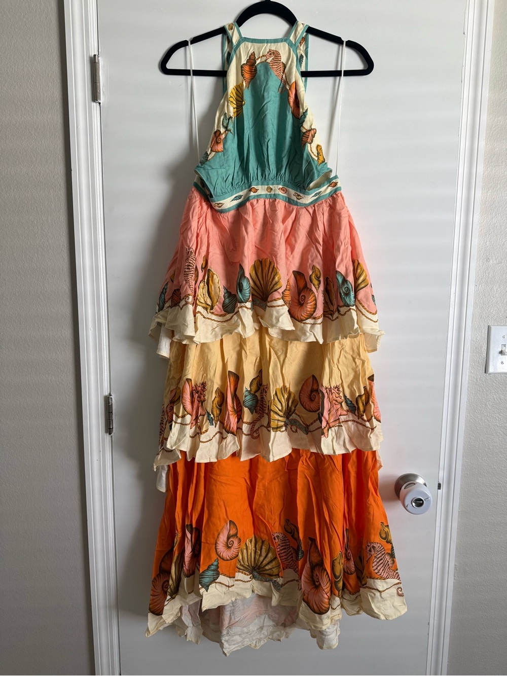 FARM Rio Seashell Halter Tiered Maxi Dress - Picture 5 of 5
